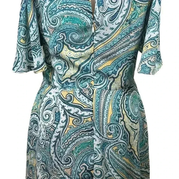 White House Black Market paisley print lined dress size 4 - Picture 4 of 9